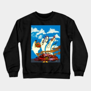 Bicycles! (No Text) Crewneck Sweatshirt